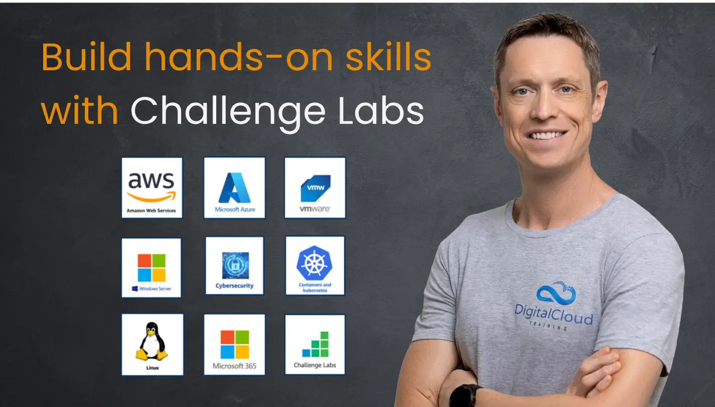 Build hands-on skills with Challenge Labs